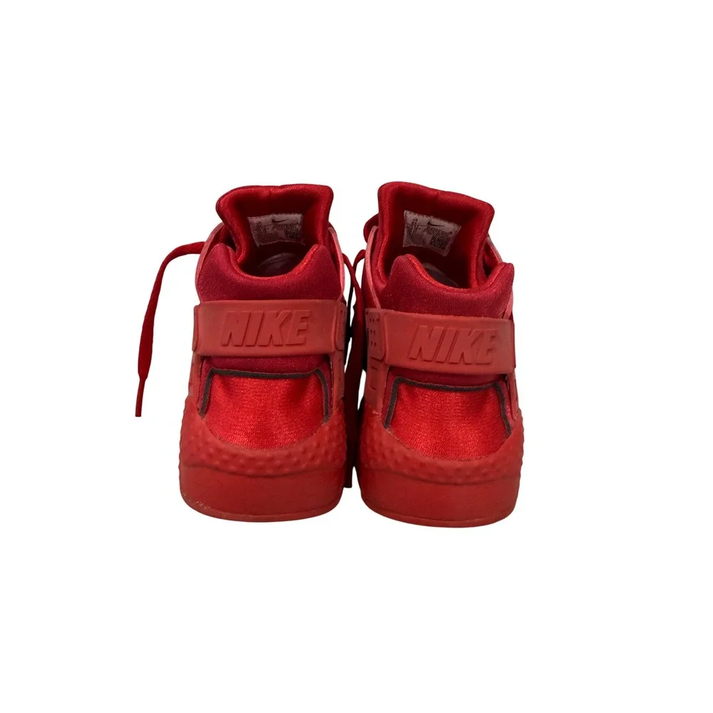 Nike Air Huarache Run Triple Red Kids Sneakers 654275-600 Size 6Y